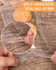 300Pcs Self Adhesive Cookie Bags, 4X6 Inches Self Sealing Cellophane Bags
