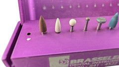 Brasseler USA A620PR Purple 12 Hole FG Bur Block 10 Assorted Burs