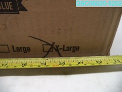 QTY=1000: BLUZEN Disposable Blue Nitrile Gloves X-Large Size