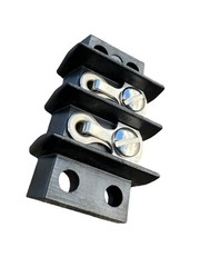 Barrier Strip Dual Barriers 2 Position Terminal CINCH Black 2 Screw Connectors