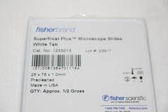 FisherBrand 12-550-15 Precleaned Superfrost Plus Microscope Slides White 1mm New