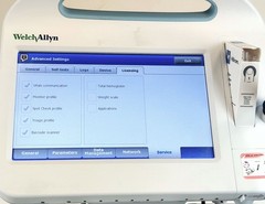 Welch Allyn Connex Vital Sign Monitor 6000 WIFI EMR Conn 65NTXX with Accessories