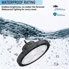 150W LED UFO High Bay Light Warehouse Commercial Industrial 5000K AC 100-277V