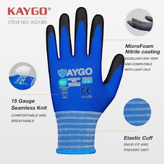 MicroFoam Nitrile Coated Safety Work Gloves – 1 Pair