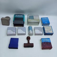 Office Stamp Lot 12 Xstamper & Office Depot PAID, RECEIVED, POSTED, CONFIDENTIAL