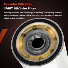 D13 Oil/Fuel Filter Kit Compatible with Volvo D12 Oil Change Kit – 2x LF667,