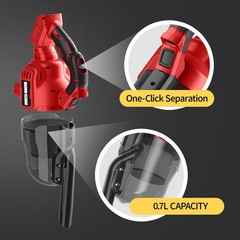 Gruecoinno Cordless Vacuum Cleaner For Milwaukee M18 18V Battery 500W Handheld
