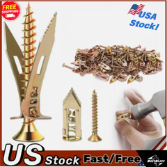50Pcs Self-Drilling Drywall Anchors with Screws – Easy Expansion & Secure Hold