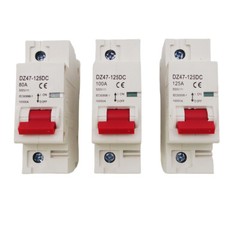 1Pole DC Solar DC Mini Circuit Breaker MCB 6/10/16/25/32/40/50/63/80 /100/125A