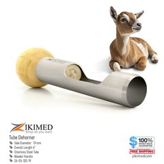 Tube Dehorners Stainless Steel Tube & Wooden Handle 15 cm, Tube Size 19 mm