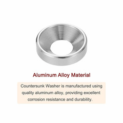 20Pcs Countersunk Washer M6 Anodized Aluminum Alloy Finishing Washers, Screw Gas