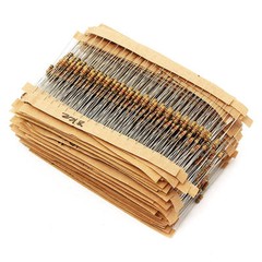 1000Pcs 1/4W 0.25W Carbon Film Resistor ±5% 1-910 Ω Ohm 1R 910R 22R 47R 100R
