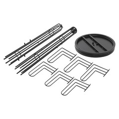 Black Clothing Rack Stand Freestanding Coat Rack Cactus Shape Clothing Stand
