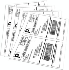 50-20000 Count Half Sheet Shipping Labels 8.5×5.5 Self Adhesive for Laser Inkjet