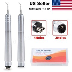 USA Dental Ultrasonic Air Perio Scaler Handpiece Hygienist 2 & 4-Holes 3 Tips CE