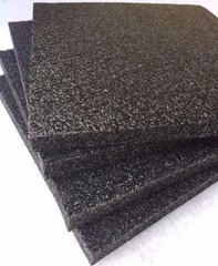 4 pack 1″ x 12″ x 12″ Black Polyethylene foam 1.7pcf *FREE SHIPPING