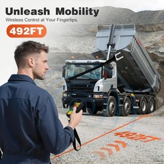 2-in-1 Trailer Remote Control 492ft Weatherproof 12V for Dump Truck Lift