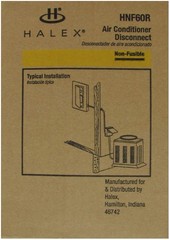 Ac Disconnect Box Electrical 60 Amp 240-volt Non-Fused Metallic HNF60R 10 Pack