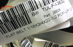 UNKNOWN BRAND FLAT BELT, 1/16″ X 3/4″ X 22 1/2″, URETHANE DRIVE BELT, QTY. 10