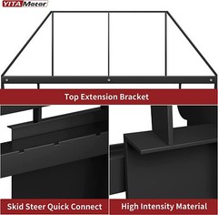 46″ Quick Attach Mount Pallet Fork Frame 4000lbs Capacity Skid Steer Attachment