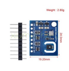 ENS160+AHT21 CARBON Dioxide CO2 eCO2 Air Quality Temperature Humidity Sensor