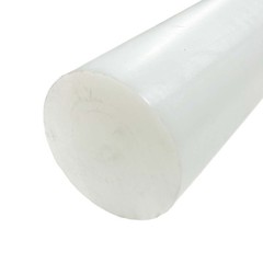1.500 (1-1/2 inch) x 12 inches, UHMW Polyethylene Round Rod, Natural