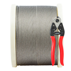 TECSPACE 350ft Length 1/8” 316 Stainless Steel Wire Rope for Railing Decking