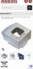 Lindapter M12 Type B Girder Clamps Structural Steel Beam Connectors 200 Qty