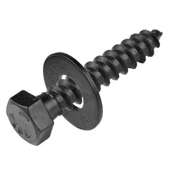 3/8 x 1-1/2 Lag Screw Kit, 50 Black Ruspert Coated Screws