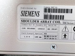 Siemens 5516583 1.5T 165mm Shoulder Array Coil See Description