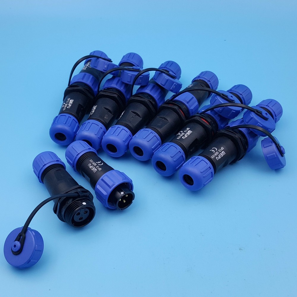 SP13 Waterproof IP68 In-Line Male and Female Circular Cable Plug Connector