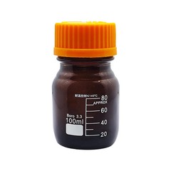 1pc100/250/500/1000ml Borosilicate Sample Glass Threaded Reagent Bottle