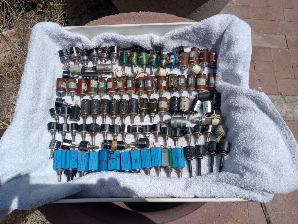 Bulk Lot of Vintage HeliPOT Potentiometer Mixed Makes & Models RADIO. SCOPES