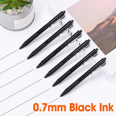100 Pack Gel Pens, Black Ink Pen Bulk, Retractable Medium Point 0.7Mm, Smooth Wr