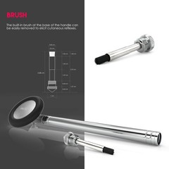 , Babinski Telescoping 2.0® Neurological Reflex Hammer with Built-in Brush fo…