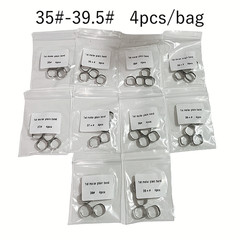 4Pcs/ Dental Orthodontic 1ST Molar Plain Bands Without Tube Roth 022 #29-44+