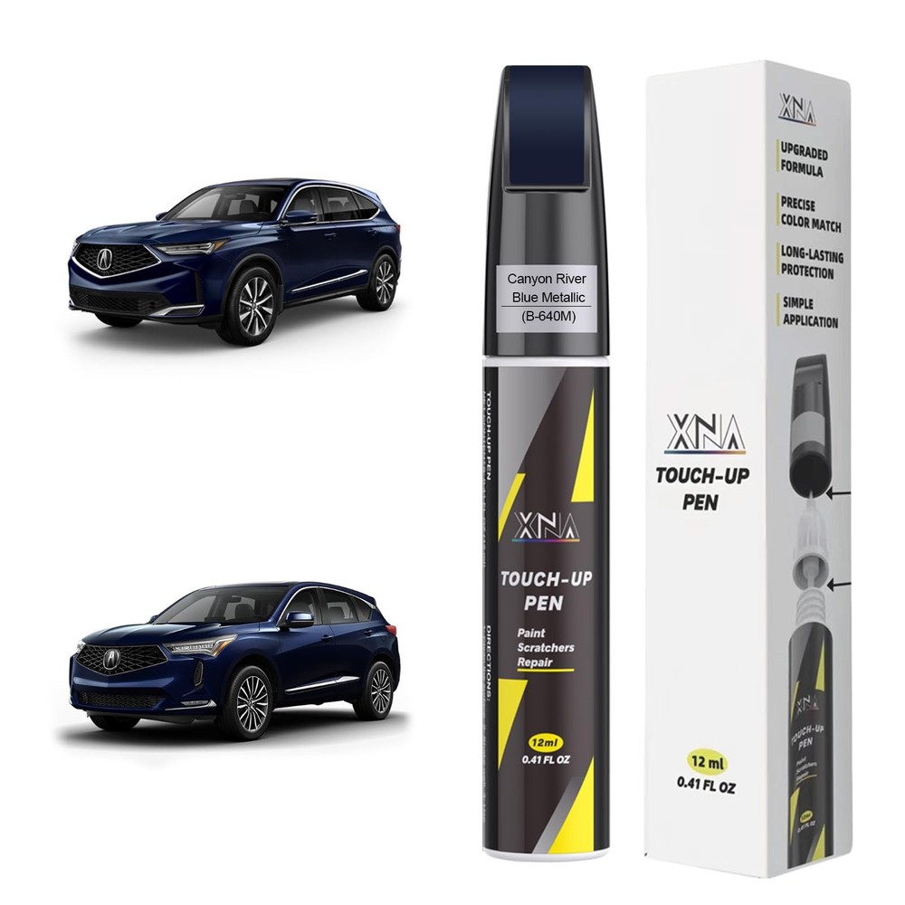 Canyon River Blue Metallic(B-640M) for Acura Touch Up Paint, 2 in 1 Car Scrat…