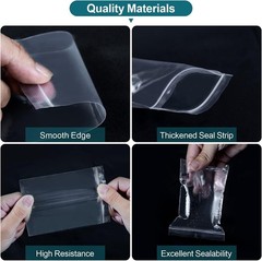Small Plastic Bags Mini Zip Lock Bags for Jewelry Pill Candy Assorted 500 Pcs