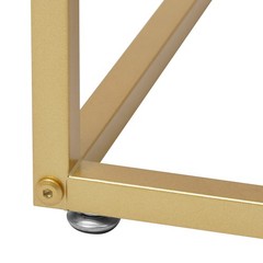 Gold+White 3-Tier Retail Table Display Rack for Bag Shoes Organizer Stand NEW