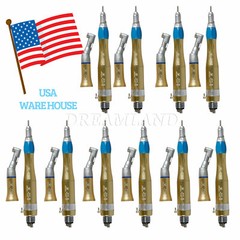 Dental Low Speed Contra Angle Handpiece E-Type 4HOLES Motor Straight Fit NSK KZ