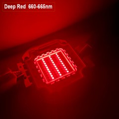 3W 10W 50W 100W High Power Smd Led Chip Red 620nm 660nm Light Emitting Diodes