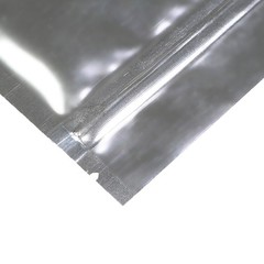 100/200/500 Glossy Silver Mylar Foil Smell Proof Resealable Zip Seal Lock Bags