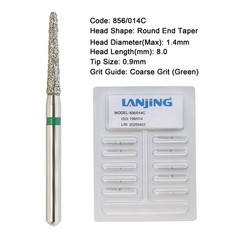 Dental Diamond FG Burs Round End Taper Cylinder Coarse High Speed Bur 850 856
