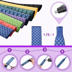 Title Heat Shrink Tubing Fishing Rod Grips Waterproof Insulation Sleev