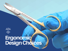 Curved Crown Collar Cutting Scissors 4.25″ ARTMAN
