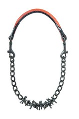 Weaver Leather Livestock Oil Rubbed Pronged Chain Goat Collar Chestnut 24