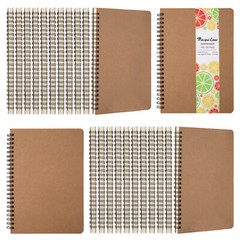 24 Pack Hard Cover A5 Spiral Journal Unruled Notebook 60 Sheets Each 5.8×8.25 In