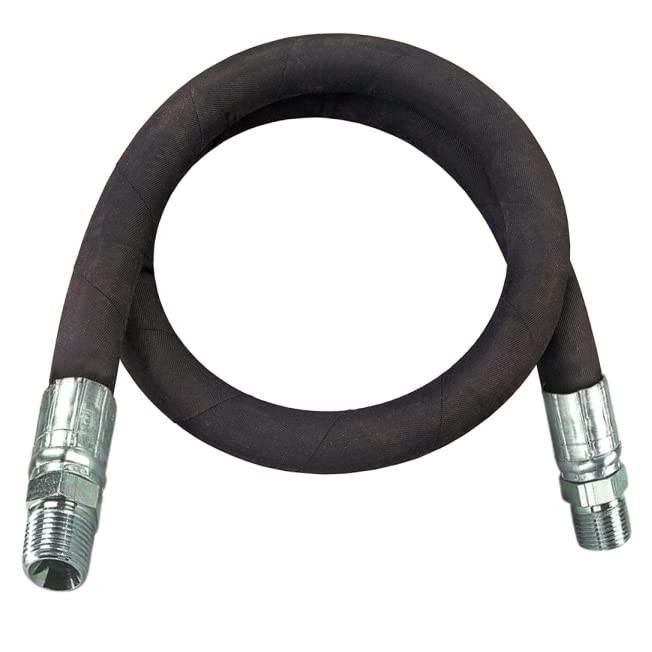 1/2″ x 120″ Hydraulic Hose Assembly – Male x Male NPTF Pipe Thread Fittings Crim