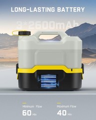Fanttik NB8 Nano Portable Cordless Electric Sprayer w/2.1Gal Tank, Gray