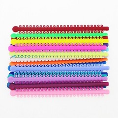 USA Orthodontic Elastics Ligature Ties Rubber Bands for Braces Color Black Grey
